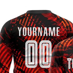 Camiseta de Fútbol de Manga Larga, Camiseta Deportiva Transpirable de Secado Rápido, Uniforme de Entrenamiento Atlético para Hombres y Equipos - Product Image 5