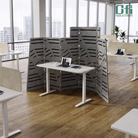 Cloison acoustique de bureau en polyester certifiée OEKO-TEX Standard 100, écologique, insonorisante, pour espace de travail ouvert