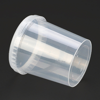 Conteneur alimentaire jetable anti-fuite pour micro-ondes, 10 oz, 12 oz, boîte à emporter jetable, bol à soupe en plastique avec couvercle