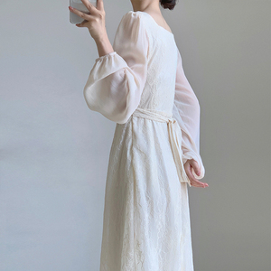 Fabbrica autunno senso del design quotidiano gentile stile tradizionale cinese signore qipao <span class=keywords><strong>han</strong></span> elemento lungo abito da notte cheongsam per le donne - Product Image 5