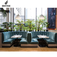 Hotel-Möbellieferant Kommerzielle Moderne Sektionale Sofa-Sitzgruppe Halbrunde Kreisförmige Essens-Sitzgruppe Restaurant-Sitzgruppen-Sets