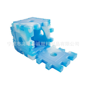 Caja de hielo de plástico reutilizable Chuncheng Building Block, cubo refrigerante para refrigeración y conservación - Product Image 5