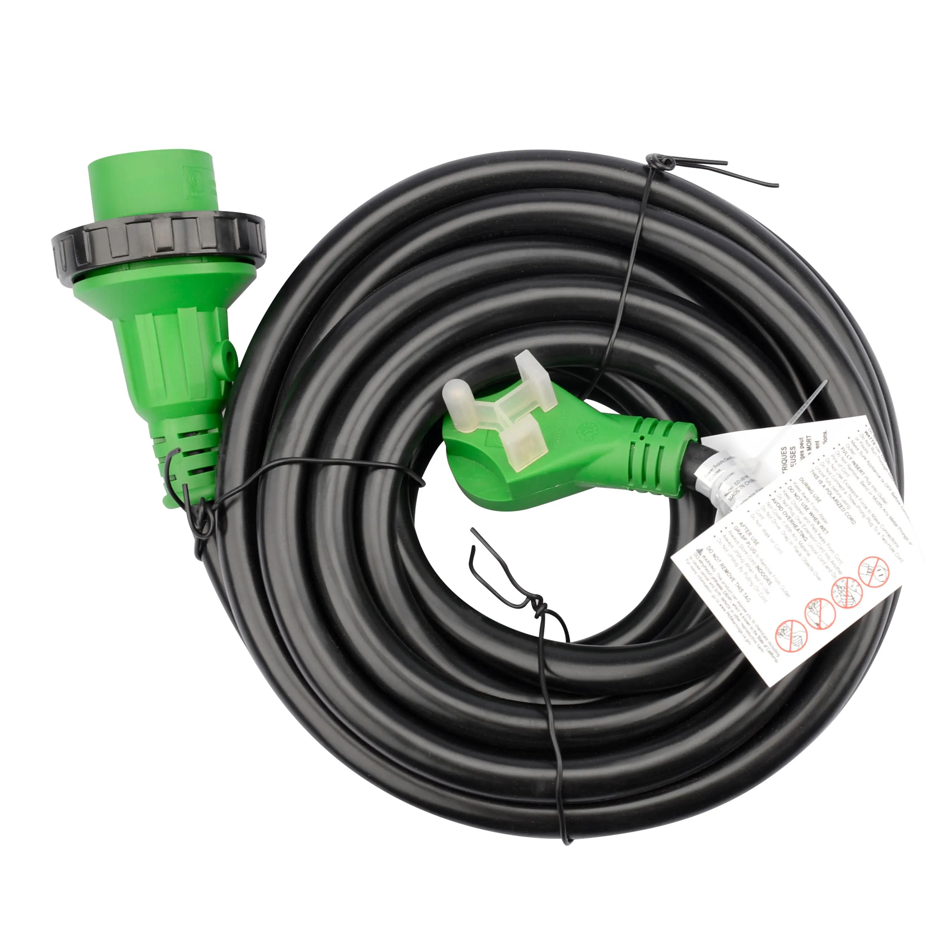 Extensão de travamento resistente, 50ft 30a rv cabo de travamento de energia com conector torção 30 amp, 10/3 awg stw cabo TT-30P L5-30R