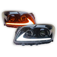 Phare de voiture pour Toyota Rav4, ensemble avec lentille LED modifiée, feux de jour rouges et clignotants séquentiels 2009-2012