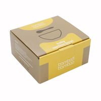 Boîte en papier ondulé kraft avec logo personnalisé emballage biodégradable pour bijoux pour cadeaux de marque avec doublure en éponge