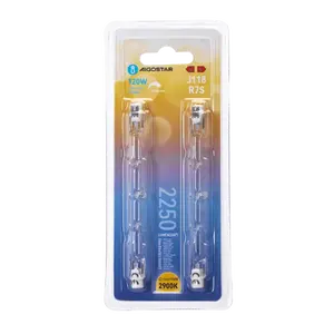 Lámpara LED R7s de 120W 2900K, 2 piezas, ideal para iluminación de espacios amplios y decoración cálida. - Product Image 2