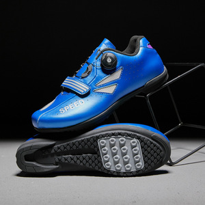 Nouvelles chaussures de cyclisme unisexes à clipser pour <span class=keywords><strong>VTT</strong></span>, semelle large et rigide, modèle 887 à motif lettres - Product Image 4