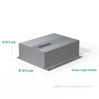 Boîtier en aluminium extrudé divisé 147*55mm, léger, profilé en deux parties, pour systèmes IoT et embarqués