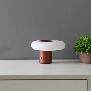 현대 <span class=keywords><strong>USB</strong></span> 충전식 테이블 책상 램프 알루미늄 <span class=keywords><strong>LED</strong></span> 무선 레스토랑 테이블 램프 - Product Image 3