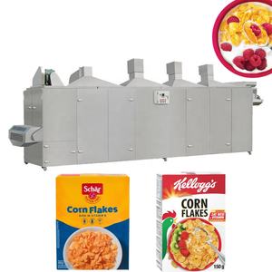 เครื่องอัดรีดเกล็ดข้าวโพดถั่วข้าวโอ๊ตบดประสิทธิภาพสูง-อุปกรณ์การผลิตซีเรียลและข้าวโอ๊ตสำเร็จรูปอาหารเช้า - Product Image 6