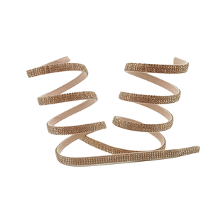 Bande élastique pour empeigne de chaussure, ruban à quatre rangées de spirales, bande de strass, pièces de chaussures - Product Image 5