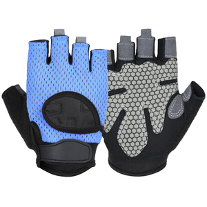 Gants de sport unisexes mi-doigts antidérapants en microfibre pour la musculation, l'entraînement physique, le cyclisme - Conception de haute qualité à enfiler - Product Image 4