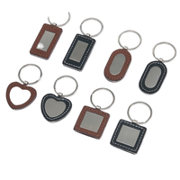 Porte-clés en cuir vierge, gravure au laser, motif, cadeau d'affaires, personnalisation