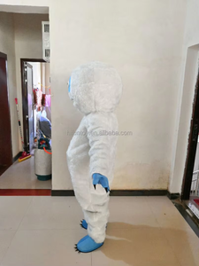 Funtoys-Déguisement de mascotte de bonhomme de neige <span class=keywords><strong>Yeti</strong></span> blanc idéal pour les fêtes de dessins animés et les carnavals. - Product Image 5