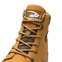Bottes de sécurité d'hiver en cuir microfibre à embout d'acier pour hommes, chaussures de sécurité pour le travail