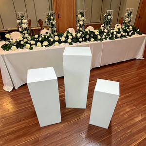 Columnas Romanas Cuadradas de PVC Nuevas, Múltiples Colores, Altas, Soporte para Camino, para Decoración de Bodas, Fiestas, Hogar y Hotel - Product Image 1