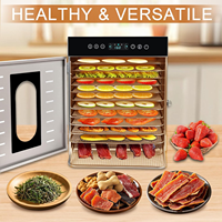 Déshydrateur Séchoir Industriel Commercial en Acier Inoxydable pour Viande Séchée Bœuf Jerky Aliments Fruits à Vendre