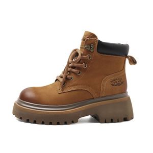 Autumn and Winter Unisex Motorcycle <b>Boots</b> Height-Increasing Lace up High Top Anti Slip <b>Boots</b> Outdoor <b>Work</b> <b>Boots</b> - Product Image 6