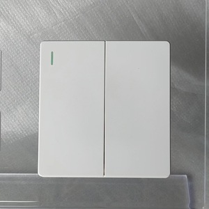 Minimalist White Wall <b>Switch</b> with Bell Icon <b>Touch</b> Control 1-Way IP20 PC Material Wi-Fi Enabled Smart Life App 2 USB a Ports - Product Image 2