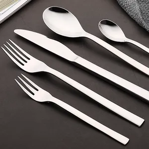 餐具酒店餐厅不锈钢平价餐具套装Cubiertos De Meral韩国勺叉刀