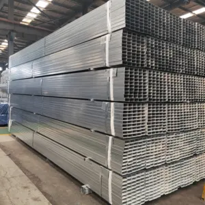 Hot dipped galvanized steel square pipe 80x80x2.5mm length in 6 meter price