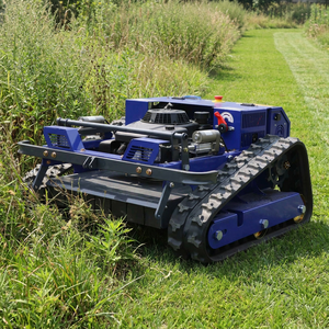 Robot tondeuse industriel <span class=keywords><strong>sans</strong></span> <span class=keywords><strong>fil</strong></span> <span class=keywords><strong>électrique</strong></span> 48V à batterie lithium, télécommandé, avec lame cylindrique et <span class=keywords><strong>pelle</strong></span> à neige, disponible immédiatement - Product Image 5
