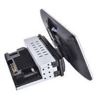 Autoradio universel 10'' 1DIN, autoradio HD tactile, lecteur multimédia MP5, récepteur FM, Bluetooth, Carplay, audio/caméra de recul