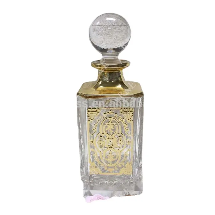 450ml grande decorativo oro di lusso arabo di bottiglie di profumo