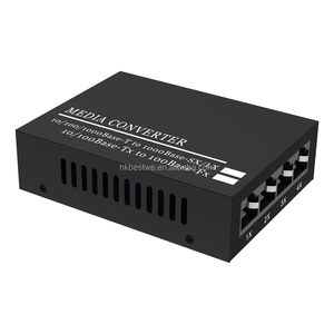 Convertidor de Medios 1G4E 10/100/1000M 1xSC 4xRJ45, Conmutador de Fibra Óptica Ethernet Monomodo BiDi - Product Image 4