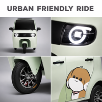 Mini tricycle électrique compact pour adultes, rickshaw électrique avec batterie au lithium pour les déplacements en ville et les trajets de courte distance