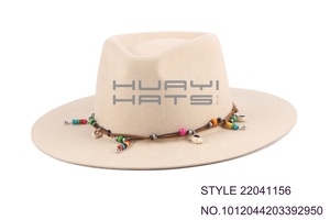Cappelli Fedora in feltro 100% lana australiana HUAYI a tesa larga piatta stile semplice <span class=keywords><strong>rosa</strong></span> per la primavera invernale alla moda per la festa - Product Image 5