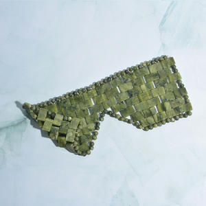 Natural Jade Anti-Envelhecimento Máscara de Olho Quente ou Frio Massageador Facial Quartzo Rosa Cristal Venda para Massagem do Sono Ferramenta - Product Image 2