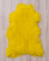 Tapis en peau de mouton teints islandais Tapis en cuir de mouton en laine longue Tapis incroyable pour salle de prière ou espace de vie