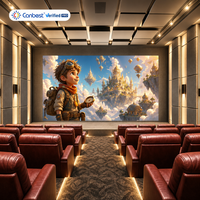 Écran LED Canbest Fine Pitch Cob 4k 8k pour cinéma maison, HDR 800cd, écran LED intérieur 163 pouces, cinéma privé, mur vidéo LED personnalisé
