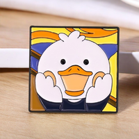 Broches de Esmalte con Diseño de Patos de Pintura al Óleo, Divertidos y Personalizados, Estilo el Grito de Picasso, Broche de Patitos, Insignia de Solapa, Joyería de Dibujos Animados, Regalo para Niños y Amigos