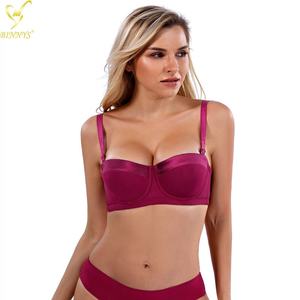 Binnys <span class=keywords><strong>Push</strong></span> <span class=keywords><strong>up</strong></span> <span class=keywords><strong>Strapless</strong></span> Womens Soutien Gorge Silicona Nylon Brasier Alta calidad Sostenes Cómodo Underwire Ladies Bralette - Product Image 2