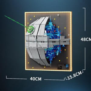 90001 Estrella de <span class=keywords><strong>la</strong></span> Muerte, Bloques de Construcción Educativos para Niños, Coleccionable con Luces, para Montar en <span class=keywords><strong>la</strong></span> Pared, Regalo de Cumpleaños - Product Image 4