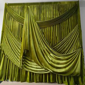 Rideau de fond de scène en velours pour mariage, plusieurs types de draperies, styles variés, rideaux et cantonnières - Grande Vente - Product Image 6