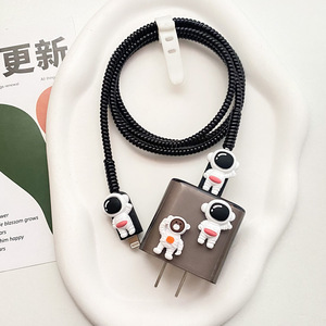 Không có moq số lượng lớn bán buôn 3D dễ thương phim hoạt hình rõ ràng mềm Silicone Cáp dữ liệu sạc bảo vệ trường hợp - Product Image 2