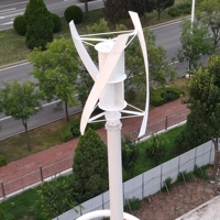 Éolienne à axe vertical R&X RX-XV Series 5KW 6KW 8KW 10KW avec pales en fibre de verre pour installation au sol ou sur toit, générateur à faible vitesse de vent