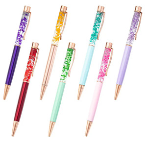 Custom Printed Logo Engraved Creative DIY Dry Flower Metal Ballpoint <b>Pen</b> Bulk Wholesales Advertisement for Personalized Gift - Product Image 4