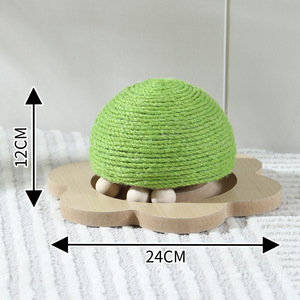 <span class=keywords><strong>Tiragraffi</strong></span> per Gatti in Sisal a Forma di Fungo con Pista per Palline e Giocattolo a Pompon Sospeso per Gatti da Interno - Product Image 6