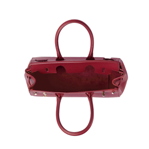 Bolsos de piel de becerro con guijarros de alta calidad de Italia, bolso de mano grande personalizado para mujer, bolso de mano de piel auténtica OEM para mujer, diario - Product Image 6