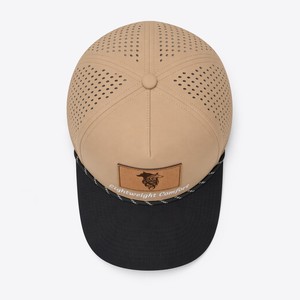 Wholesale Custom Logo Flat Embroidered 5 Panel Sports Caps Canvas Unisex Adjustable Outdoor <b>Waterproof</b> Performance <b>Hat</b> - Product Image 6