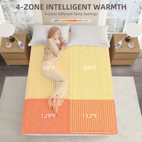 Matelas chauffant premium à pression réglable pour la détente et le sommeil à domicile