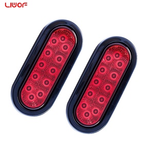 SAE Dot 6 inch không thấm nước dẫn dừng đuôi lần lượt ánh sáng | 12V hình bầu dục Trailer xe tải phía sau đèn cho RV, thuyền, xe tiện ích - Product Image 3