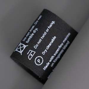 Thân thiện với môi in bông chăm sóc nhãn với trung tâm gấp và khâu cho tùy chỉnh rửa hướng dẫn trên Hàng may mặc - Product Image 2