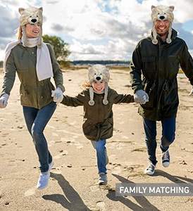 Cappello a Forma di Testa di Animale Personalizzato LEVIN, Simpatico Cappello Peluche a Forma di <span class=keywords><strong>Lupo</strong></span> per Bambini - Product Image 5