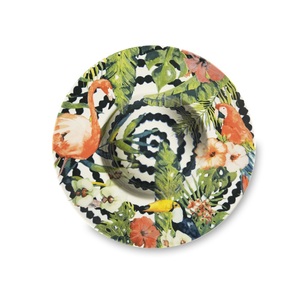 Assiettes à pâtes Excelsa Tropical Chic en céramique 28,5 cm alliant praticité et design, ensemble multicolore de 6 assiettes en céramique - Product Image 1