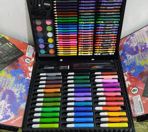 150-delige tekenset met kleurpotloden, waskrijtjes, aquarelpennen en schilderbenodigdheden voor kinderen, cadeau - Product Image 6